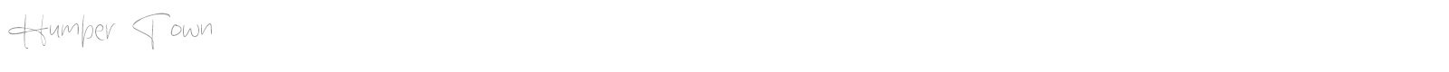 Humber Town font preview